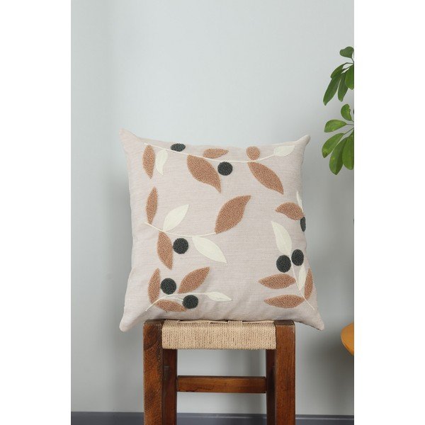 Ľanový dekoračný vankúš 43x43 cm Sonbahar – Mioli Decor-image-1