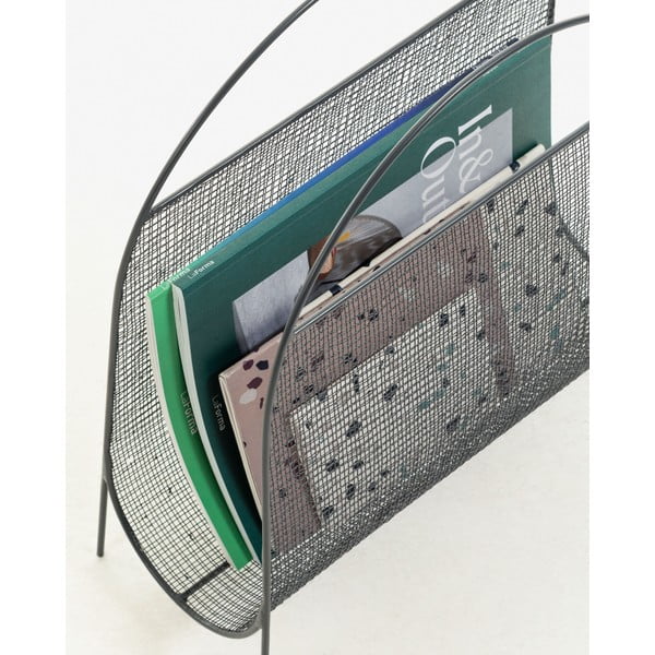 Kovový stojan na časopisy Aviva – Kave Home-image-3