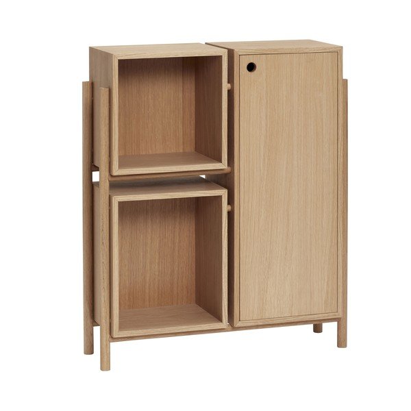 Komoda z dubového dreva Hübsch Cube
