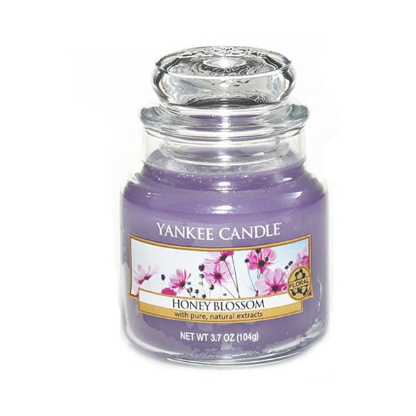 Vonná sviečka Yankee Candle Medový Kvietok, doba horenia 25 - 40 hodín