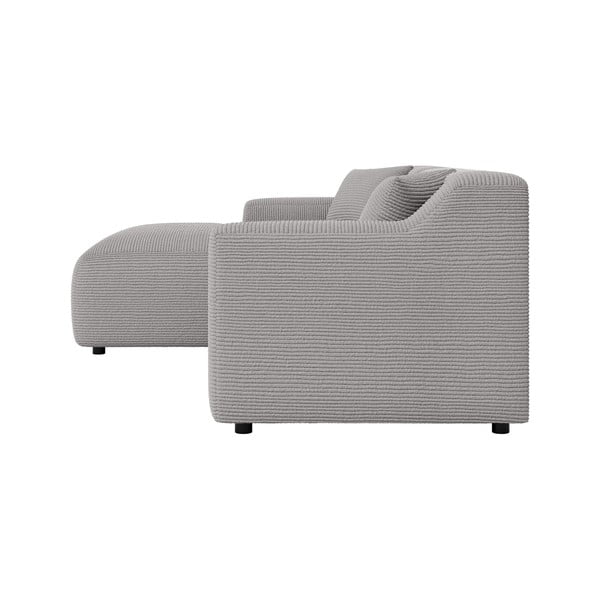 Svetlosivá menčestrová rohová pohovka (ľavý roh/s leňoškou) Martin – Ropez-image-3