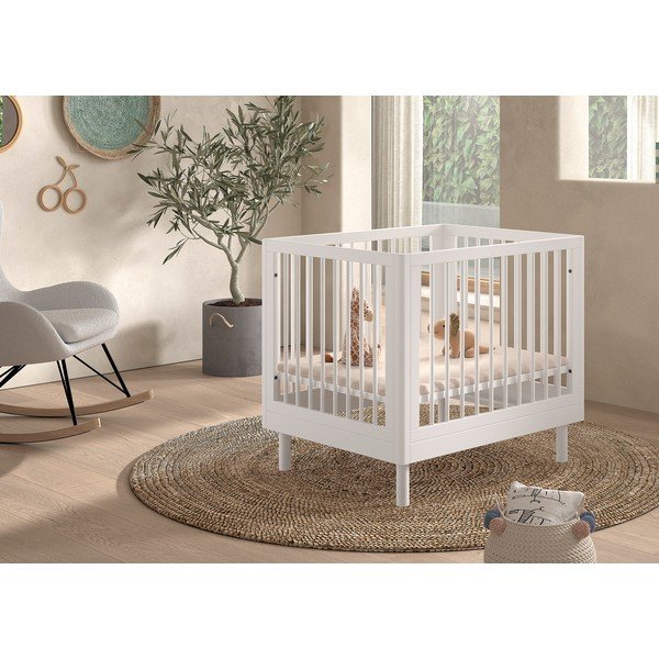 Biela detská ohrádka z bukového dreva 95x75 cm Forrest – Vipack-image-1