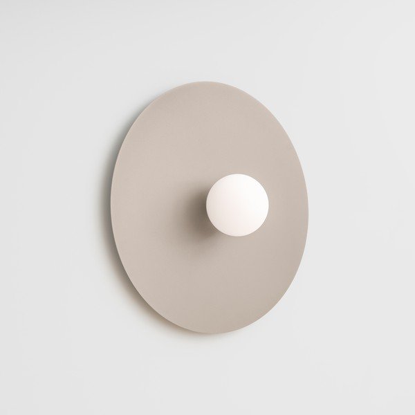 Taupe kovové nástenné svietidlo ø 50 cm AKE – Thoro-image-1