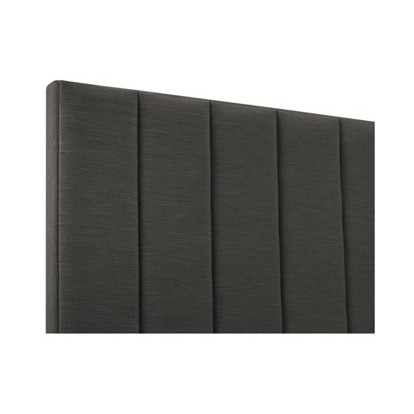 Antracitové čalúnené čelo postele 140x120 cm LA - Cosmopolitan Design-image-1