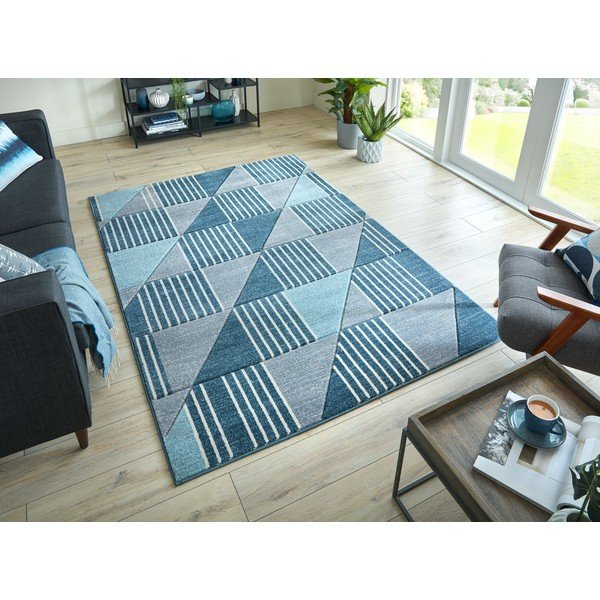 Sivo-modrý koberec Flair Rugs Velocity, 160 x 230 cm-image-4