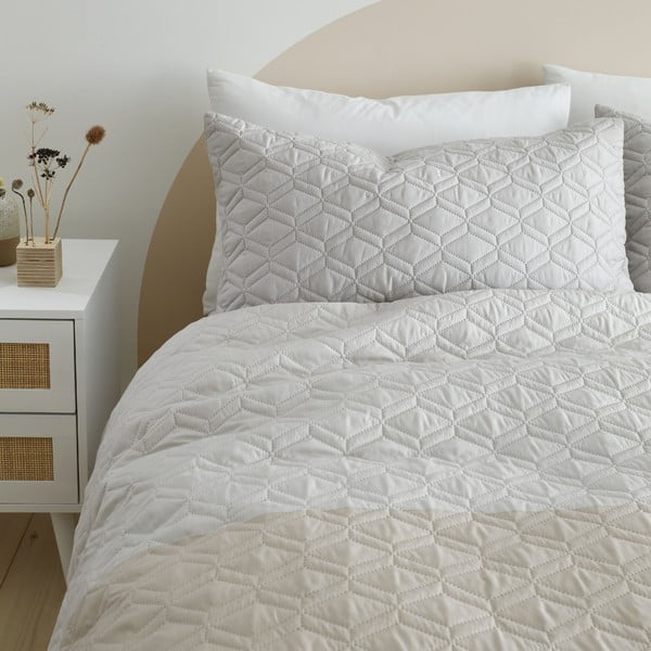 Béžové obliečky na jednolôžko 135x200 cm Ombre Geo - Catherine Lansfield-image-2