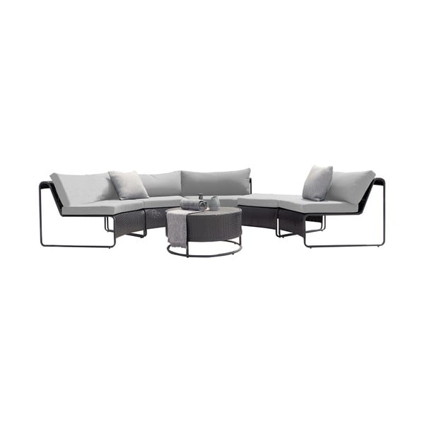 Sivý záhradný lounge set pre 5 Rindal - Bonami Selection-image-2