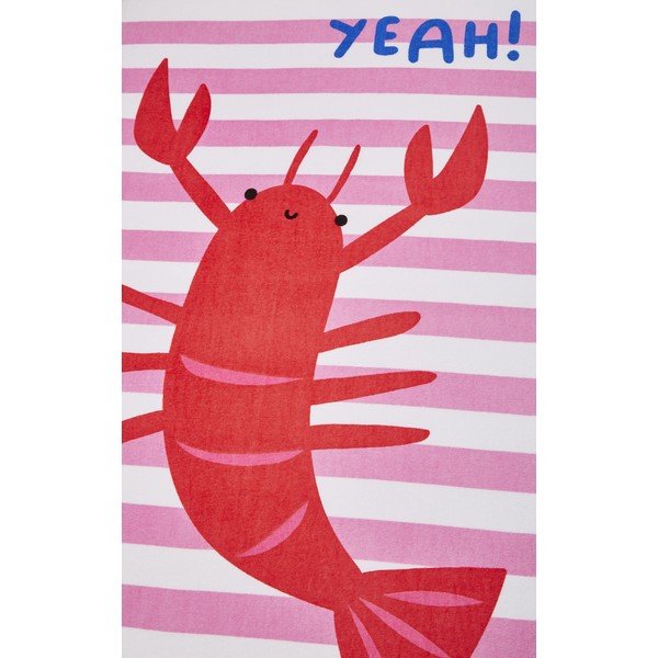 Ružová plážová osuška 160x76 cm Shell Yeah - Catherine Lansfield-image-2