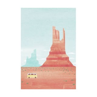 Plagát 30x40 cm Monument Valley - Travelposter