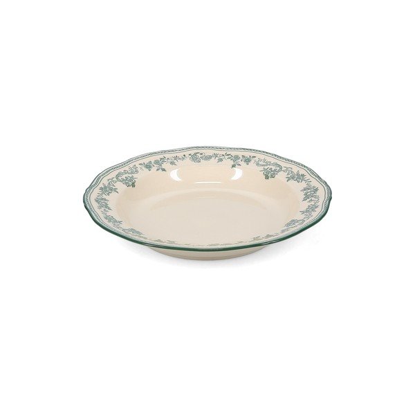 Zelený/slonovinový hlboký  porcelánový tanier ø 23 cm Cyril – S|P Collection-image-2