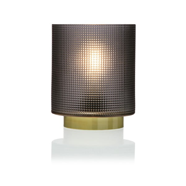 Sivá sklenená olejová LED lampa Versa Relax, ⌀ 11,8 cm