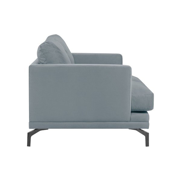 Sivá dvojmiestna pohovka s podnožou v čiernej farbe Windsor & Co Sofas Jupiter-image-2