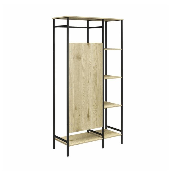 Šatníková skriňa v dekore duba 95x180 cm Modine - Støraa-image-4