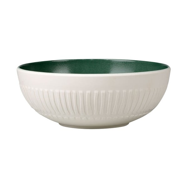 Bielo-zelená porcelánová miska Villeroy & Boch Blossom, 850 ml