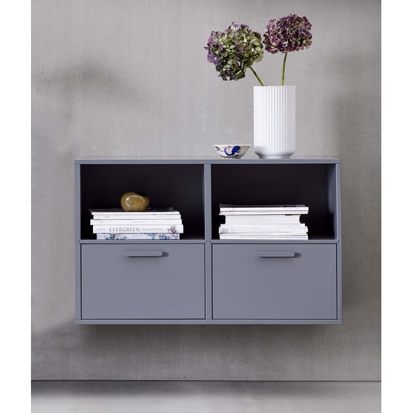 Sivá nástenná komoda s 2 dvierkami Keep by Hammel-image-1