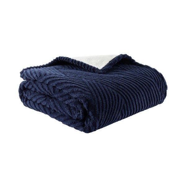 Tmavomodrý pléd 230x220 cm Heat Buddy Super Thermal – Catherine Lansfield