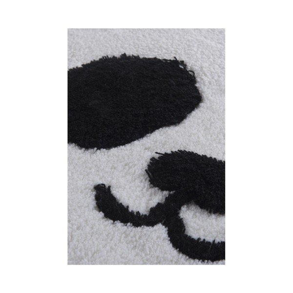 Čierno-biela kúpeľňová predložka Crasso Panda, 100 × 60 cm-image-1