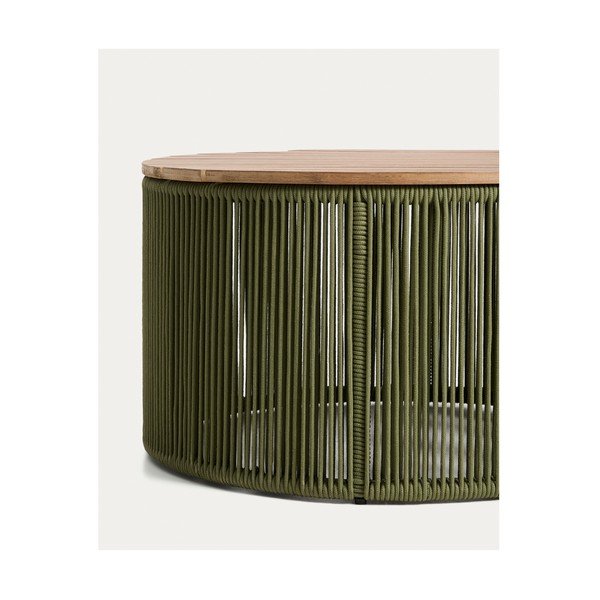 Okrúhly Záhradný konferenčný stolík s doskou z akácie ø 70 cm Dandara – Kave Home-image-3