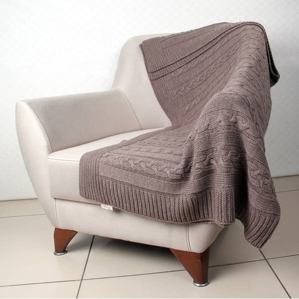 Béžová deka Homemania Marina, 170 × 130 cm