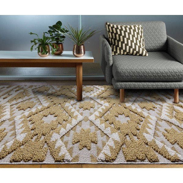 Žltý koberec Asiatic Carpets Taza, 120 x 170 cm-image-4