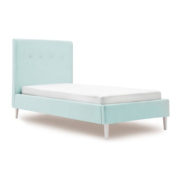 Detská modrá posteľ PumPim Mia, 200 × 90 cm