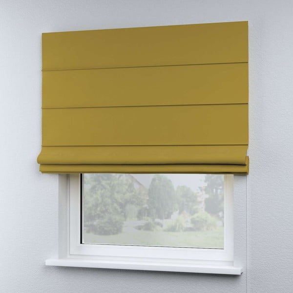 Žltá rímska roleta 170x100 cm Posh Velvet - Yellow Tipi-image-4