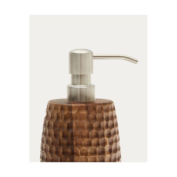 Hnedý drevený dávkovač mydla Fraz – Kave Home-image-4