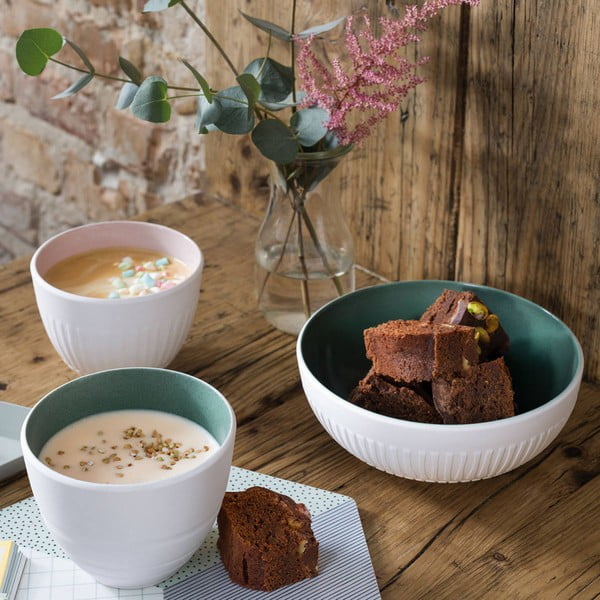 Bielo-ružová porcelánová šálka Villeroy & Boch Blossom, 450 ml-image-1