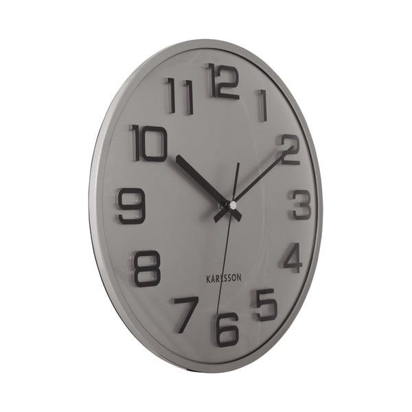 Nástenné hodiny ø 30,5 cm 3D Numbers – Karlsson-image-3