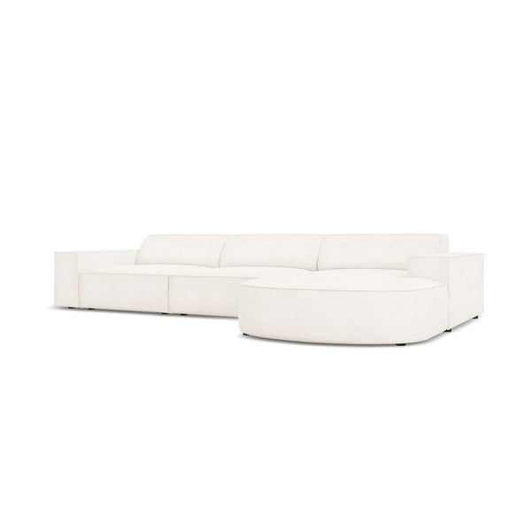 Béžová rohová pohovka z textílie bouclé (pravý roh) Jodie – Micadoni Home-image-3