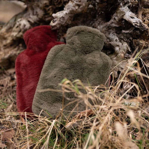 Červený termofor z mikroplyšu 1,8 l Classic – Hugo Frosch-image-3