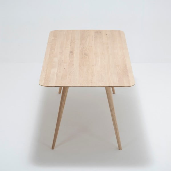 Jedálenský stôl z masívneho dubového dreva Gazzda Stafa, 200 × 90 cm-image-3