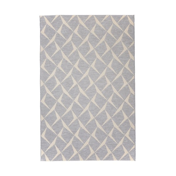 Sivý vonkajší koberec Floorita Rete Silver, 194 x 290 cm