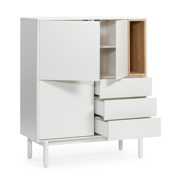 Krémovobiela komoda 100x120x40 cm Corvo – Teulat-image-3