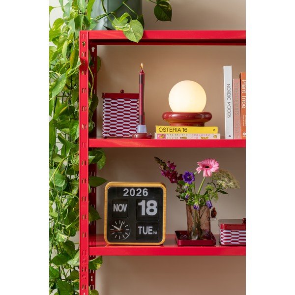 Vínovočervená keramická stolová lampa (výška  19 cm) Catania Ring – Leitmotiv-image-1