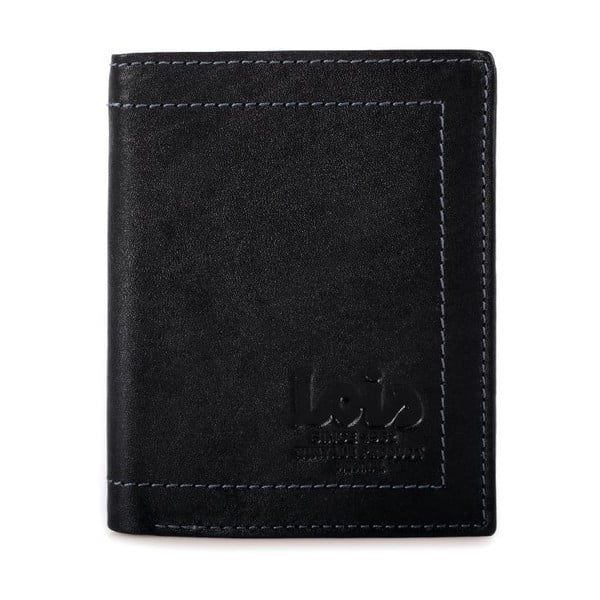 Kožená peňaženka Lois Black, 8,5x10,5 cm
