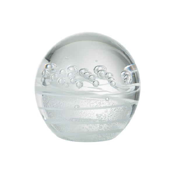 Sklenená dekoratívna guľa J-Line Paperwei Bubble, ⌀ 8 cm