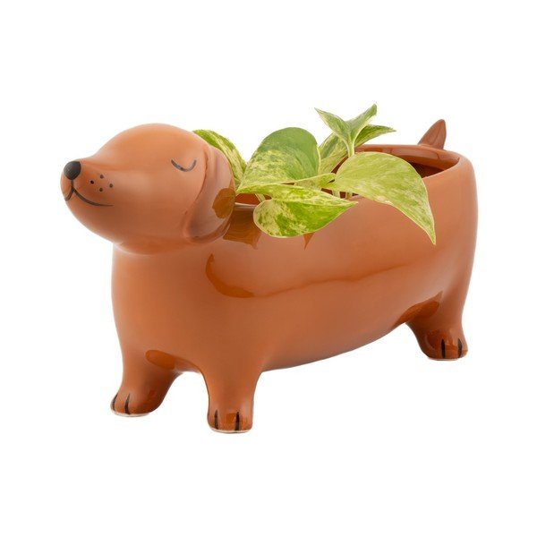 Keramický obal na kvetináč Sausage Dog – Sass & Belle-image-4