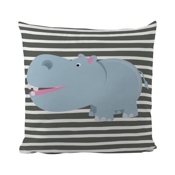Vankúš Hippo in Grey, 50x50 cm