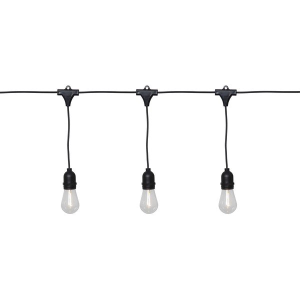 Čierna vonkajšia svetelná LED reťaz Star Trading String, dĺžka 3,6 m-image-2