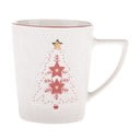 Biely porcelánový hrnček s vianočným motívom 380 ml Xmas Tree – Dakls