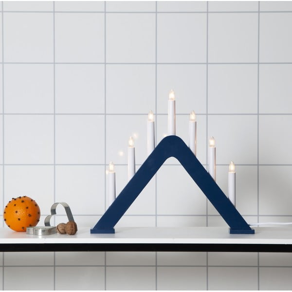 Tmavomodrá vianočná svetelná dekorácia do zásuvky Jarve – Star Trading-image-2