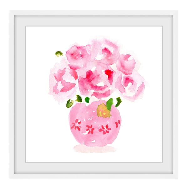 Obraz na plátne Marmont Hill Roses Are Pink, 41 × 41 cm
