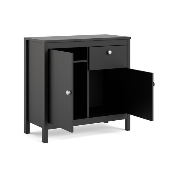 Čierna nízka komoda 82x80 cm Madrid – Tvilum-image-3