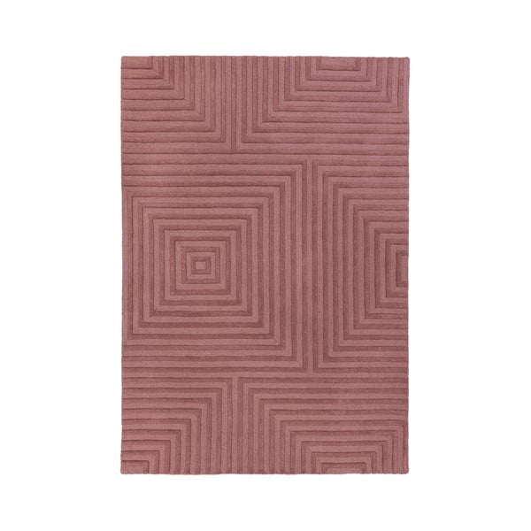 Fialový vlnený koberec Flair Rugs Estela, 160 x 230 cm