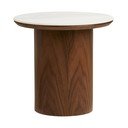 Okrúhly odkladací stolík s keramickou doskou ø 40 cm Noli – House Nordic