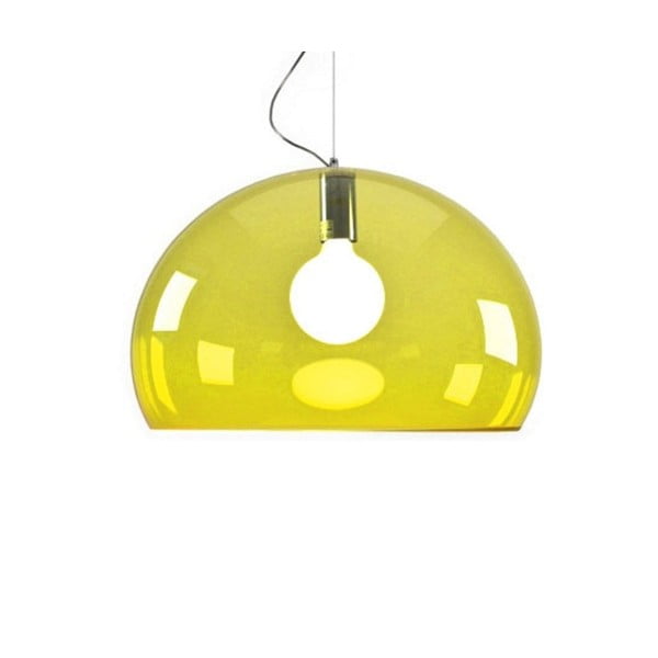 Žlté stropné svietidlo Kartell Fly, ⌀ 52 cm