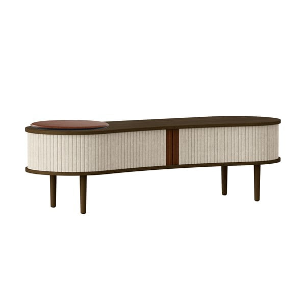 Hnedo-béžový TV stolík v dekore duba 140x40 cm Audacious – UMAGE-image-4