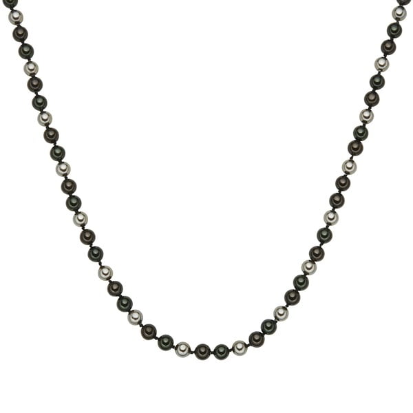 Perlový náhrdelník Muschel, zelenohnedé perly 8 mm, dĺžka 42 cm