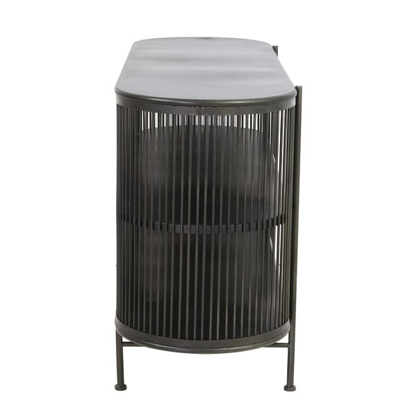 Čierna kovová nízka komoda 149x80 cm Yinthe - Light & Living-image-3